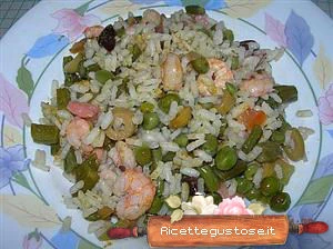 riso freddo agli scampi