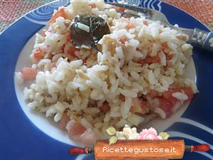 Riso freddo al pomodoro