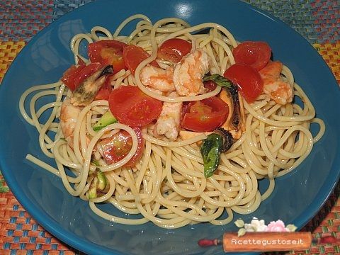 spaghetti freddi cozze mazzancolle