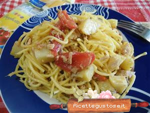 spaghetti freddi tonno e patate