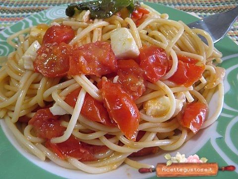 spaghetti freddi mozzarella bufala