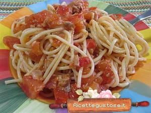 spaghetti freddi tonno e pomodoro ricetta
