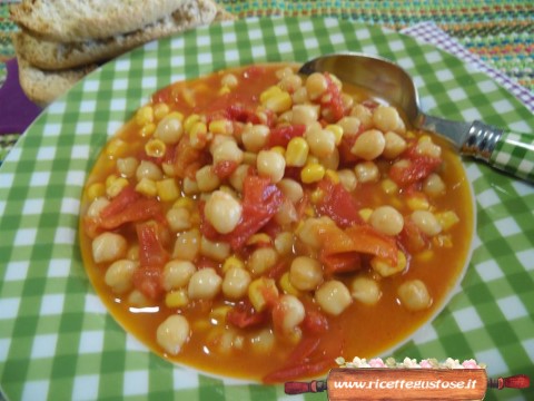 zuppa fredda ceci mais