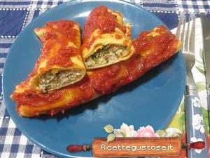 cannelloni bietola e carne di maiale