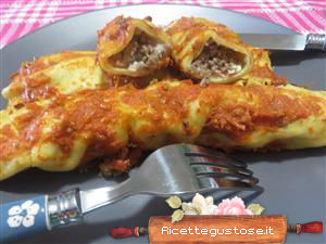 cannelloni in padella ricotta e mortadella