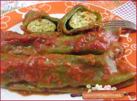 cannelloni ortica pollo