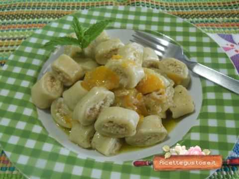 gnocchi ricotta ripieni menta faraona