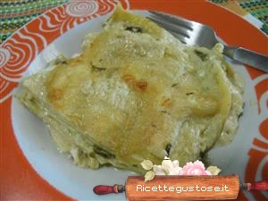 lasagna asparagi mozzarella bufala ricetta