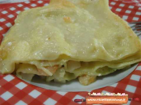 lasagna pesce spada gamberetti