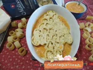 pasta al forno rape ross e salmone ricetta