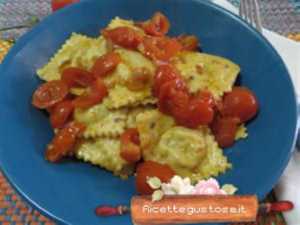 ravioli ai cereali storione e topinambour gustosi
