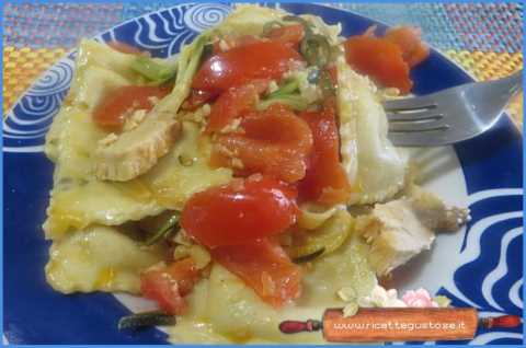 ravioli colatura alici zucchine pesce spada