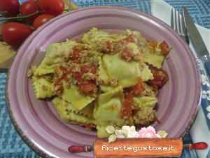 ravioli coniglio e carciofi