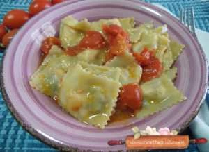 ravioli ricotta carciofi salmone