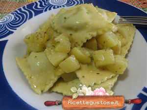 Ravioli rana pescatrice e patate