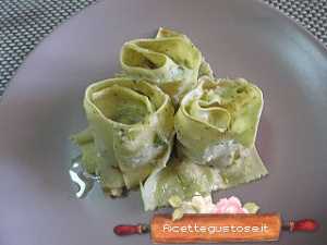 Roselline al forno asparagi e rana pescatrice