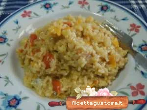 riso integrale al gorgonzola ricetta