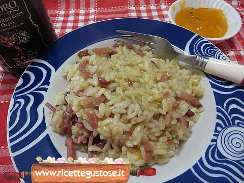 risotto cachi speck
