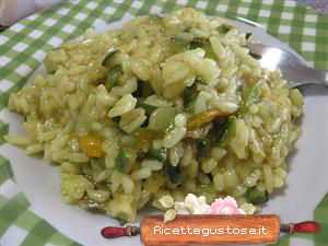 risotti ai fiori di zucchine