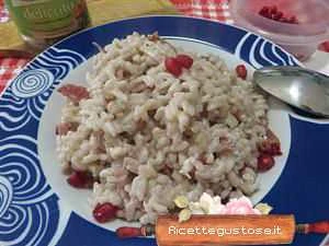risotto alla melagrana ricetta