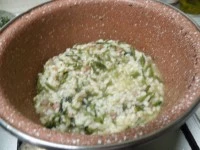 risotto asparagi pancetta cotta e caciotta di bufala 5