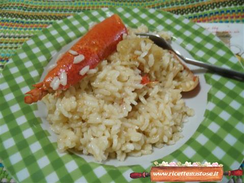 risotto astice spumante