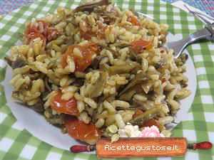 risotto carciofi e zafferano