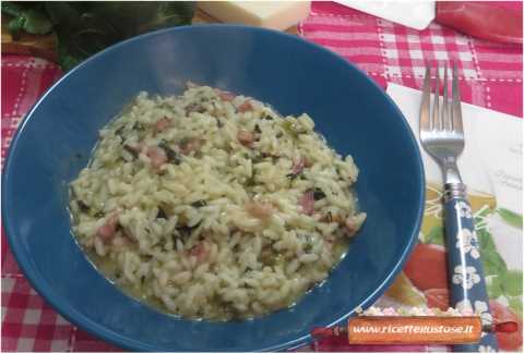 risotto cicorino verde provolone
