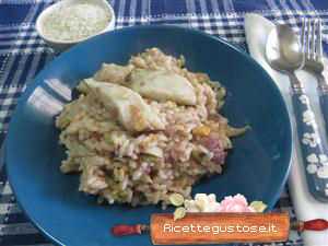 risotto cavolo e ombrina