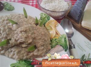risotto alla crema di funghi