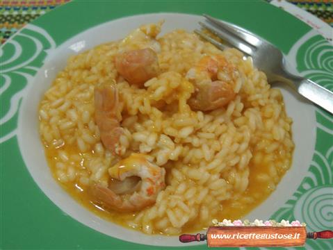 risotto crema di scampi