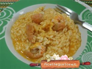 ricetta risotto crema di scampi