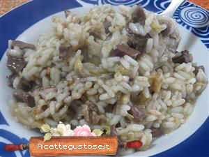 Risotto cuore e carciofi