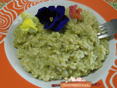 risotto fiori edibili zucchine