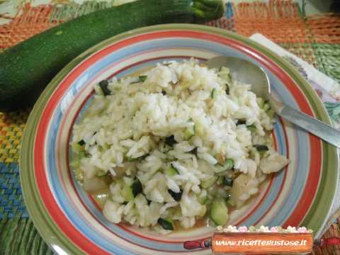 risotto frizzante zucchine pecorino