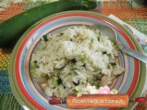 Risotto frizzante zucchine e pecorino in grotta