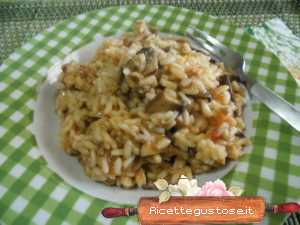 risotto funghi salsiccia