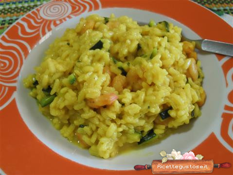 risotto gamberetti zucchine