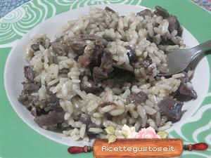 risotto gustoso gorgonzola e fegatini 