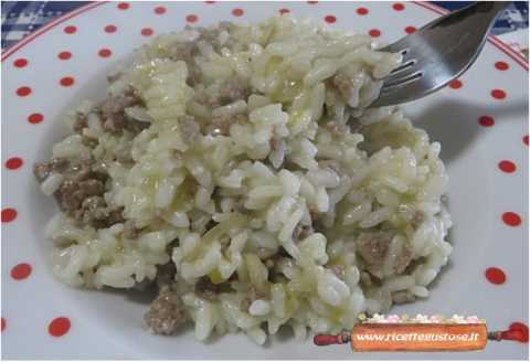 risotto indivia belga salsiccia