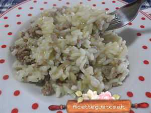 risotto indivia belga e salsiccia