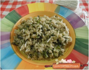 risotto melanzane lattuga asparago ricotta dura salata