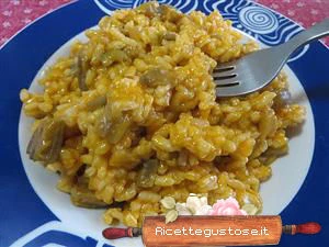 ricetta risotto melanzane scamorza