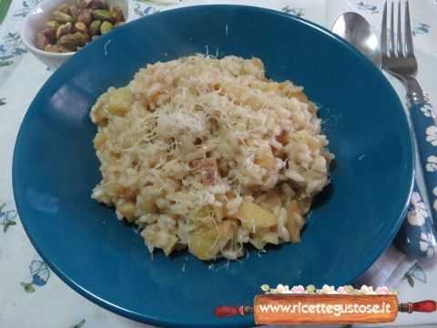 risotto patate crema pistacchio