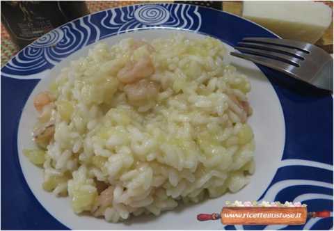 risotto patate gamberetti