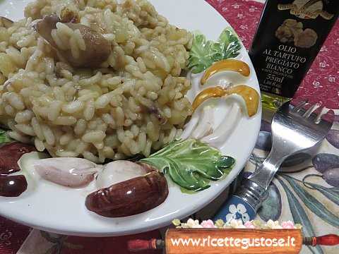 risotto patate porcini tartufo