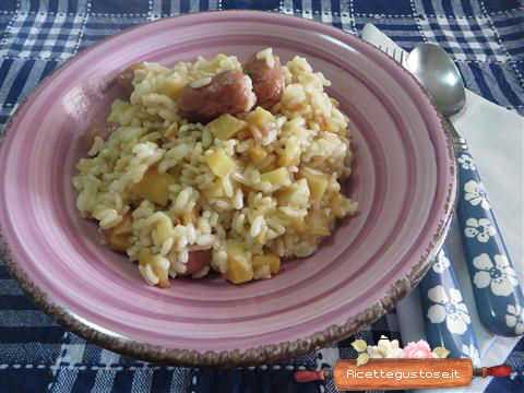 risotto patate wurstel