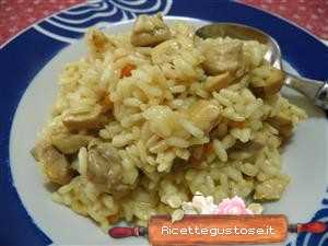 risotto petto di pollo zafferano