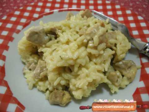 risotto pollo aromatico robiola