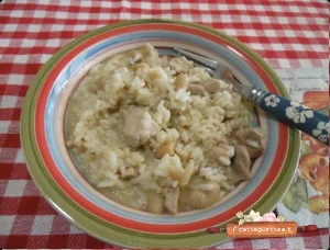 risotto con il pollo e fagioli cannellini